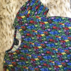 Floral stretch material Top